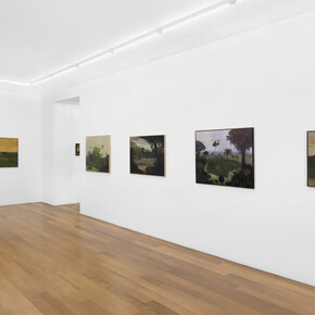 José Gamarra, Murmures dans la forêt, vue de l'exposition. Avec l'aimable autorisation de la galerie Xippas