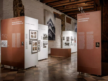 Courage and care. Architecture and design the Roche vision, exhibition view. Courtesy of the Museum of Decorative Arts and Design