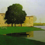 Alessandro Tofanelli, Dove e a che ora, olio su tavola, 60 x 60
