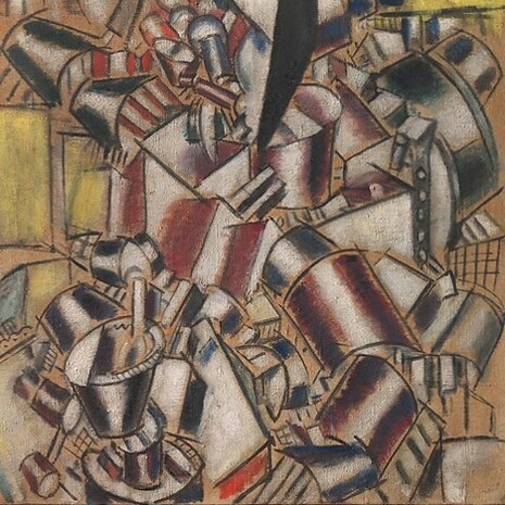 Fernand Léger, "The Smoker", dettaglio, 1914