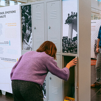 Podium : le pouvoir du sport, vue exposition. Avec l'aimable autorisation de La Cité Miroir
