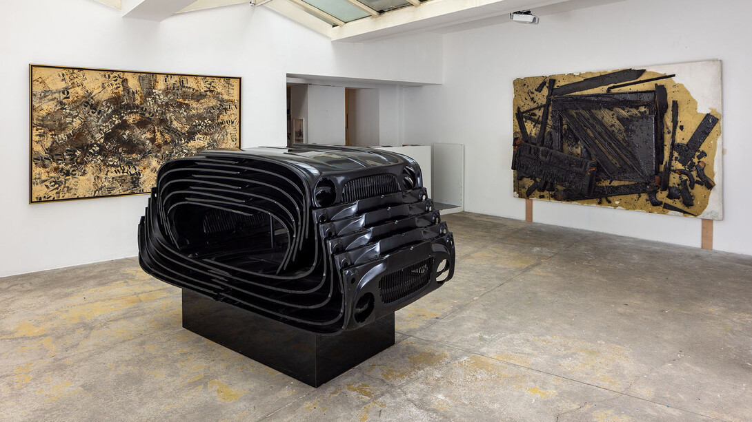 Arman, tout ce qui reste, vue de l'exposition. Avec l'aimable autorisation de la Galerie Vallois