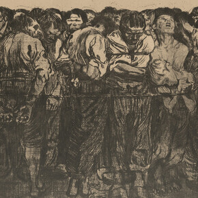 Käthe Kollwitz, Die gefangenen (Blatt 7 des Zyklus „Bauernkrieg“, 1908). Mit freundlicher genehmigung des DomQuartier Museums