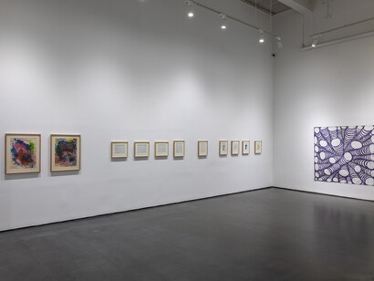 Carlos Villa and Leo Valledor, Drawings, exhibition view. Courtesy of Silverlens