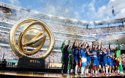 Ceremonia de premiación de la Copa Mundial de la FIFA. 13 de julio de 2025, Estadio MetLife, Nueva Jersey, Estados Unidos. El Mundial de Clubes 2025 se perfila como el torneo más lucrativo y ambicioso en la historia del fútbol internacional