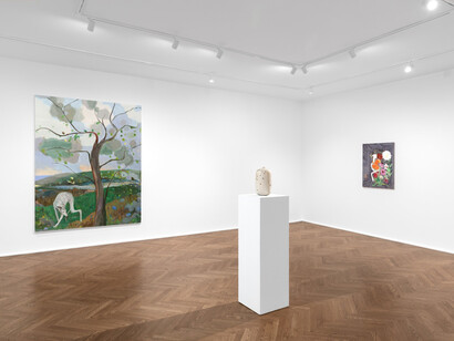 Sanya Kantarovsky, Scarecrow, exhibition view. Courtesy of Michael Werner Gallery