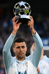 Rodrigo Hernández Cascante, known as Rodri or Rodrigo, is a Spanish professional footballer who plays as a defensive midfielder for Premier League club Manchester City and the Spain national team