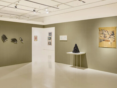 Various artists, Purvai: printmaking in Eastern India - Pedagogy to practice, exhibition view. Courtesy of Emami Art