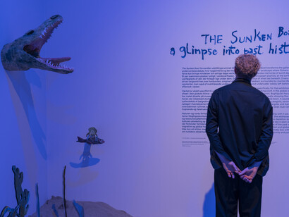 Anna Boghiguian, The sunken boat, exhibition view. Courtesy of ARoS