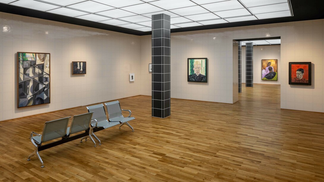 Toyin Ojih Odutola, U22. Adijatu straße, exhibition view. Courtesy of Hamburger Bahnhof 