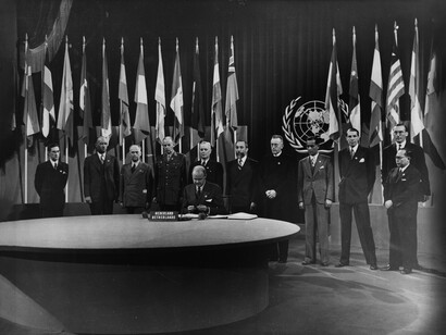 Firma de la Carta de las Naciones Unidas, 26 de junio de 1945