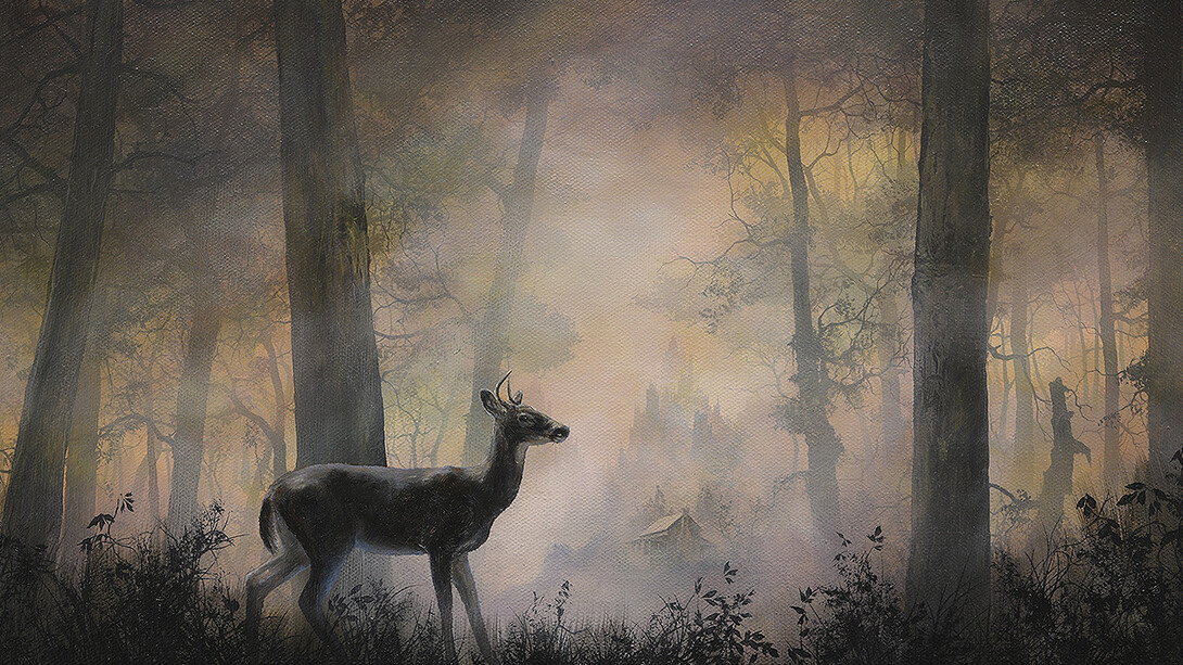 Brian Mashburn, Yearling buck (detail), 2025. Courtesy of Thinkspace Projects