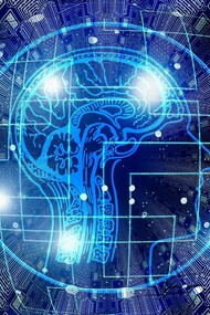 A robot and human touch their fingers together