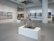 Various artists, Otherworldly landscapes, exhibition view. Courtesy of Sundaram Tagore Gallery 