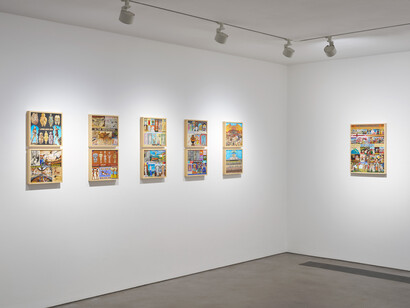 Ben Sakoguchi, Critical art theory, exhibition view. Courtesy of Gasworks Gallery