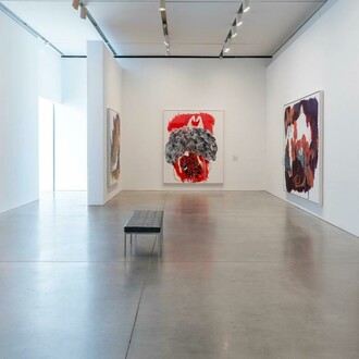 Portia Zvavahera, Zvibereko zvemweya wangu, exhibition view. Courtesy of David Zwirner Gallery