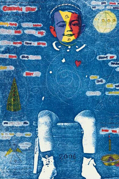 William T. Wiley, Charmin Billy (detail), 2006. Courtesy of Crown Point Press