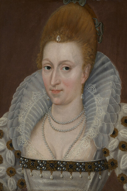 John de Critz, Anna of Denmark, 1574-1619. Queen of James VI and I, 1605. Courtesy of National Galleries of Scotland