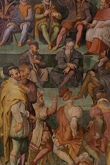 "Historia de la noche de San Bartolomeo", fresco, Giorgio Vasari, 1573