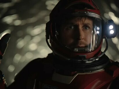 In Project Hail Mary, Ryland Grace (Ryan Gosling) awakens in deep space, far from Earth, with no memory of his identity or the events that brought him there