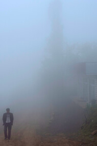 If a man is walking alone in nature, is he truly alone? 