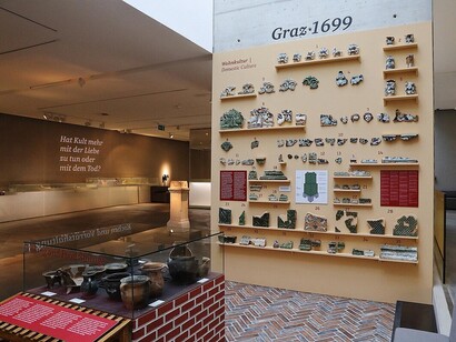 Graz 1699, exhibition view. Courtesy of Archaeology Museum