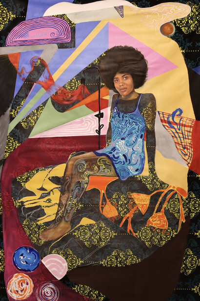 Mesoma Hammida Onyeagba, Carriyanni (detail), 2024. Courtesy of Field Projects