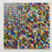 Luiz Zerbini Fuga, 2014, Acrylic on canvas, 200 x 200 cm. Photo: Eduardo Ortega