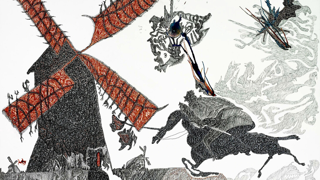 Alfred Neumayr, Don Quixote (detail), 2013. Courtesy of Ricco Maresca Gallery