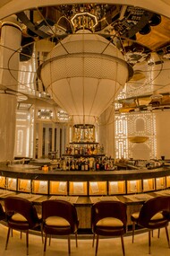 Toda la decoración del BiBo es una sofisticada oda a la Feria de Málaga 