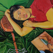 Li Wang, Jing with their Loewe bag (detail), 2023. Courtesy of Fragment Gallery