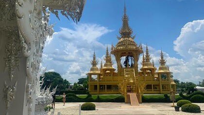 Wat Rong Khun, il Tempio Bianco, a Chiang Rai, Thailandia