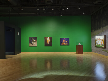 Awol Erizku, X, exhibition view. Courtesy of CAAM