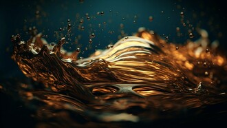 A close view of petroleum in motion, representing the turbulence of resource-driven conflicts