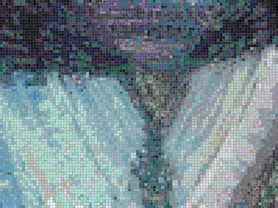 Simone Ferrero, The Whispering Abyss, 80.2 x 205.3 cm, 2024