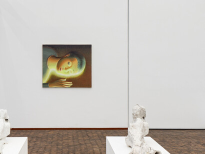 Johan Tahon ft. Michael Kirkham, exhibition view. Courtesy of Gerhard Hofland