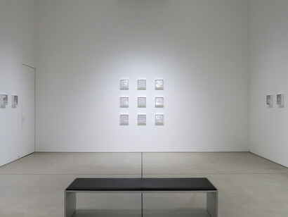 Miya Ando, Shichijūni kō unsō (Seventy-two microseasons cloud aspects), exhibition view. Courtesy of MAKI Gallery