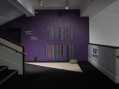 Maureen Lander, He tukutuku auahatanga, exhibition view. Courtesy of Govett-Brewster Art Gallery