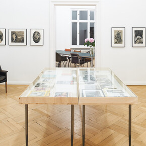 Sarah Schumann, Collages and paintings from 1954 to 1982, ausstellungsansicht. Mit freundlicher genehmigung von Meyer Riegger