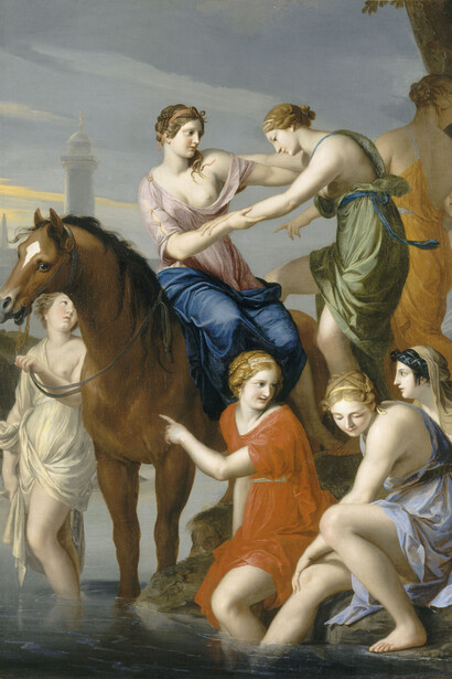 Jacques Stella, Clélie passant le Tibre (détail), vers 1645. Avec l'aimable autorisation du Musée Carnavalet