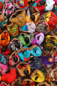 Women of all ages sit in protest in Bangladesh 