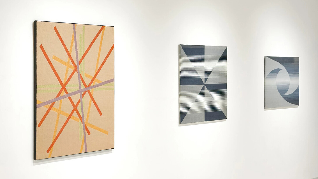 Ethel Stein, Master of the loom, exhibition view. Courtesy of Sapar Contemporary