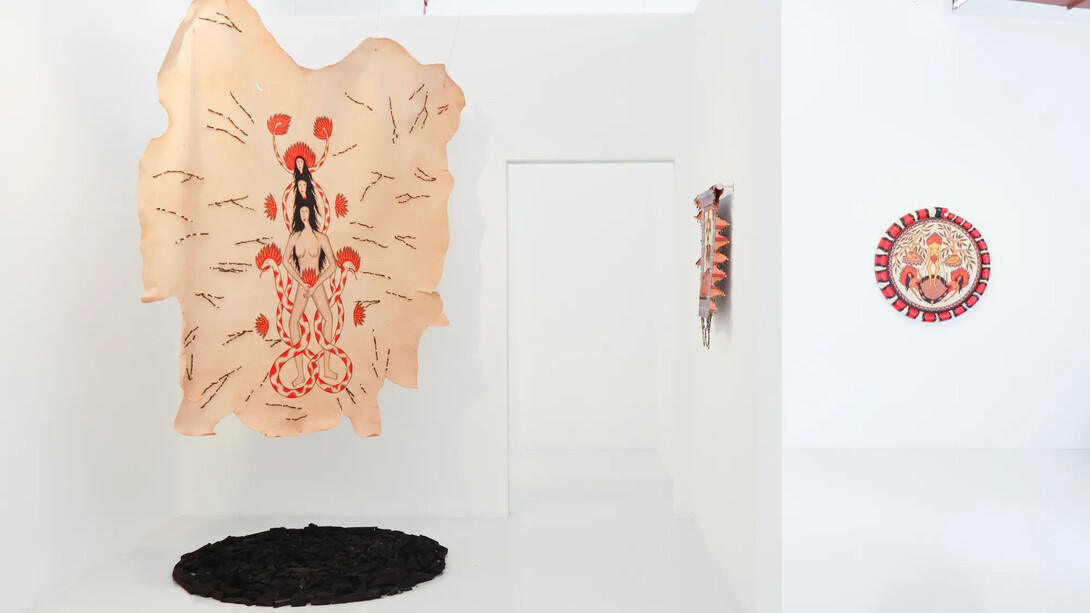 Citra Sasmita, Women who carry the mountain, exhibition view. Courtesy of Yeo Workshop