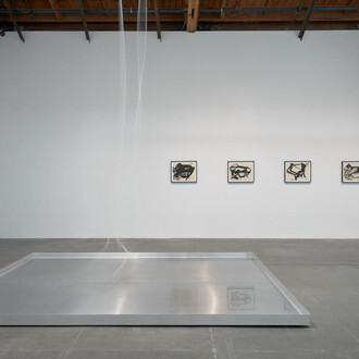 Gustav Metzger, And then came the environment, exhibition view. Courtesy of Hauser & Wirth