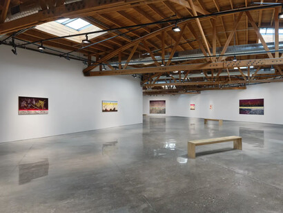 Anj Smith, The sequin-strewn night, exhibition view. Courtesy of Hauser & Wirth Gallery