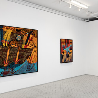 Summer Wheat, Touching the surface, exhibition view. Courtesy of Nazarian / Curcio