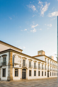Paço Imperial em 2022, Rio de Janeiro, Brasil. O Paço Imperial foi construído em 1743 para ser a Casa dos Governadores, um local que representasse o poder e a autoridade portuguesa no Brasil