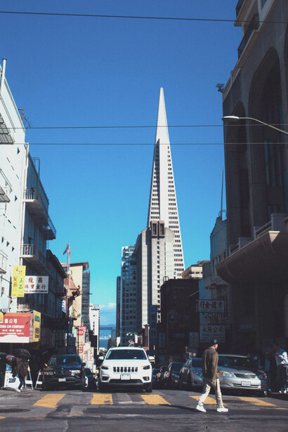 In the heart of San Francisco, California, the Transamerica Pyramid reflects the architectural and entrepreneurial spirit of nearby Silicon Valley