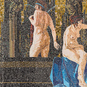 Leopold Forstner, Wiener mosaik-werkstätte und glasmalerei, mosaic from the cashier's hall of the second Dianabad (detail), 1917. Courtesy of Musa Museum