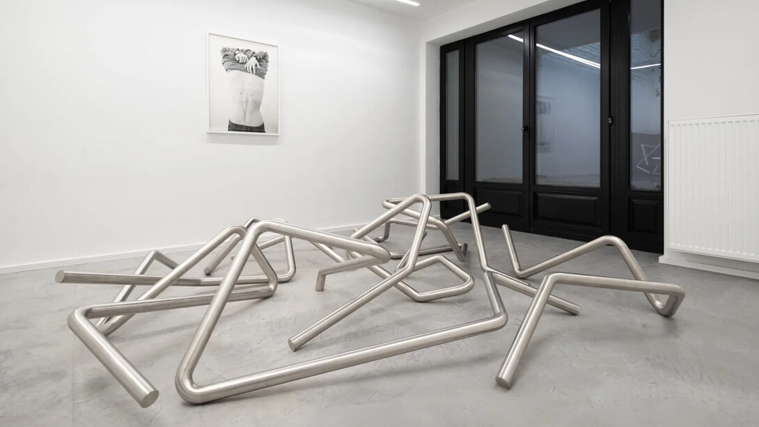 Quentin Lefranc, Là, vue de l'exposition. Avec l'aimable autorisation de la galerie QG